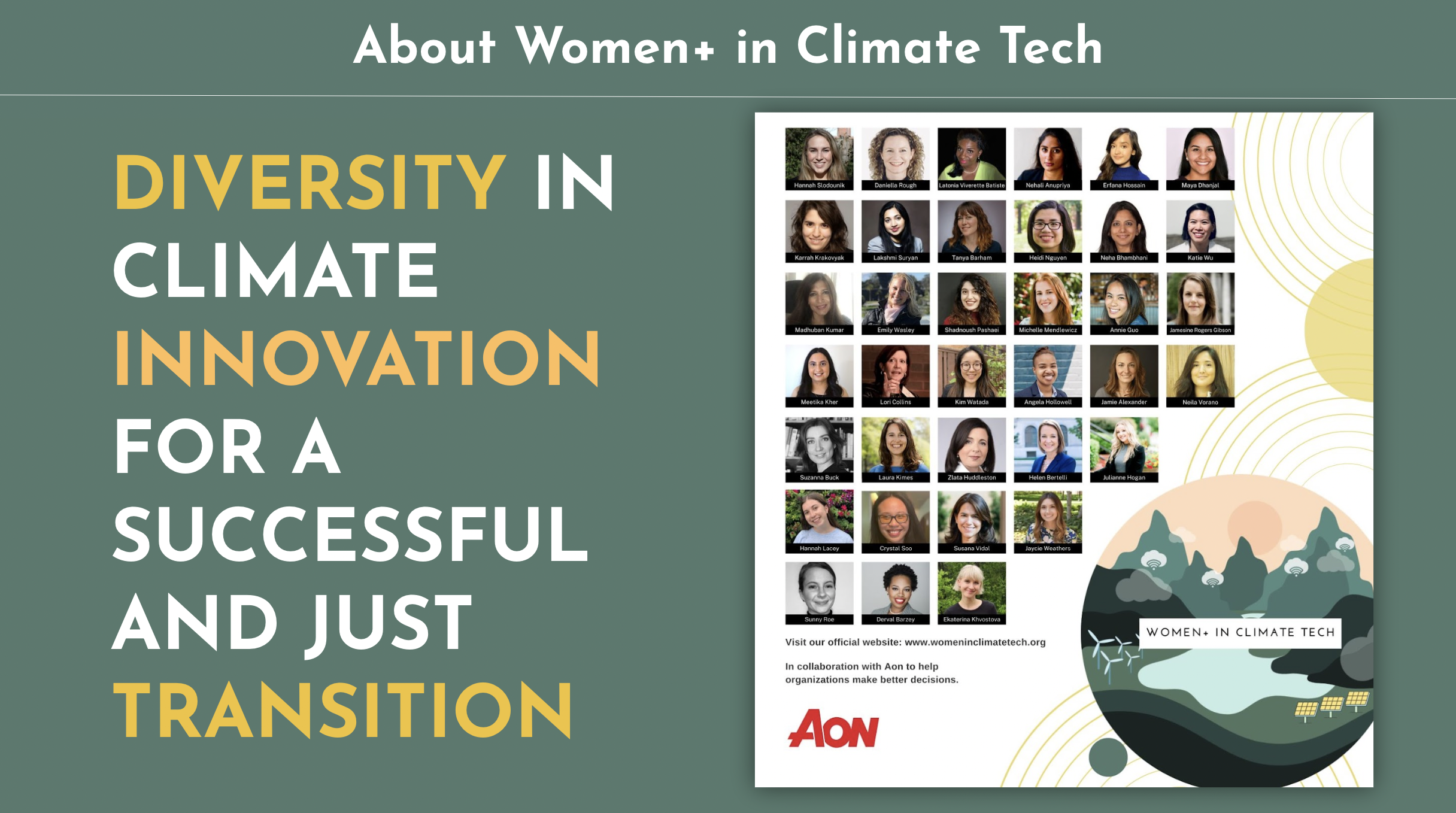 Women in Climate Tech - Diversity in Climate Innovation for a Successful and Just Transition